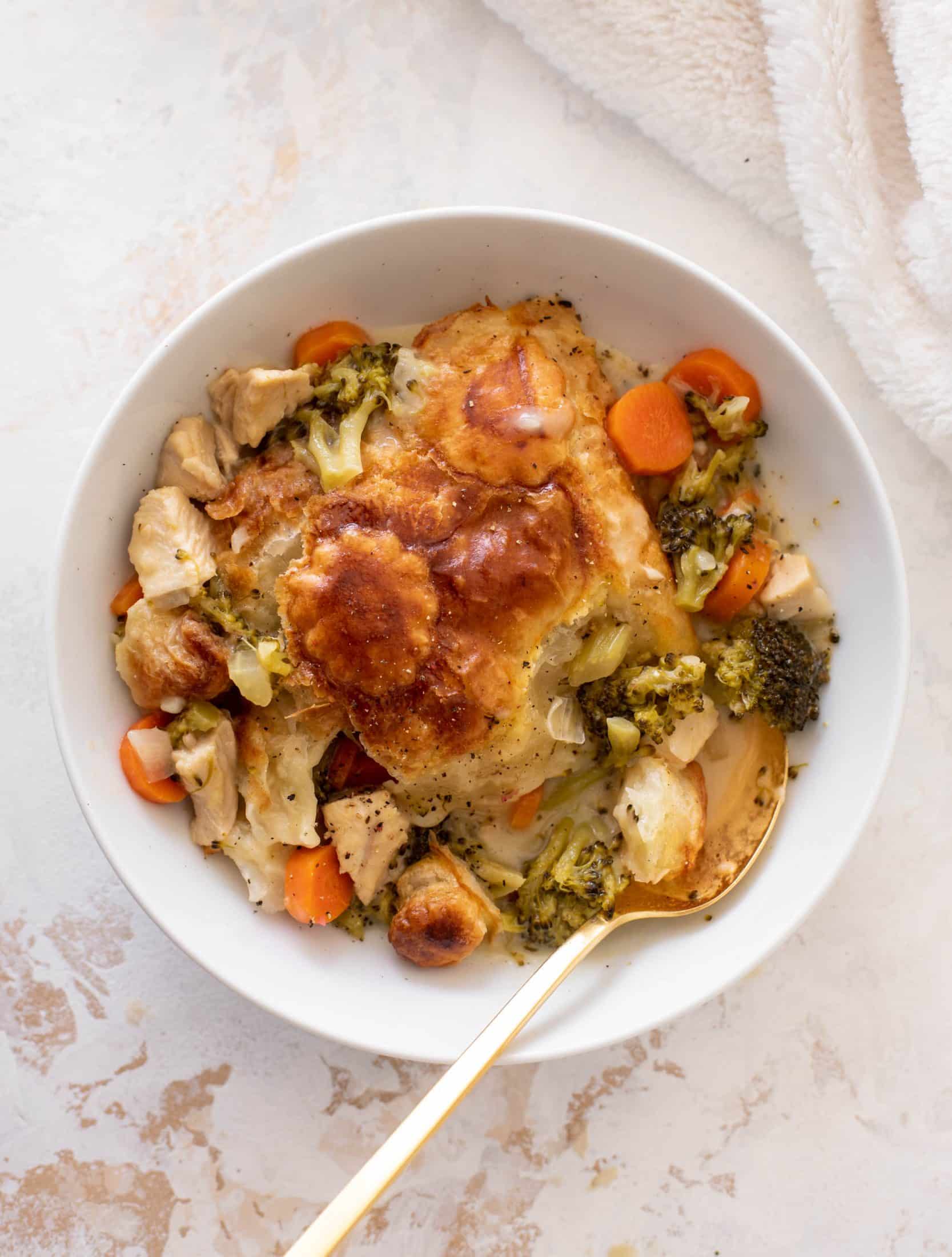 broccoli cheddar chicken pot pie