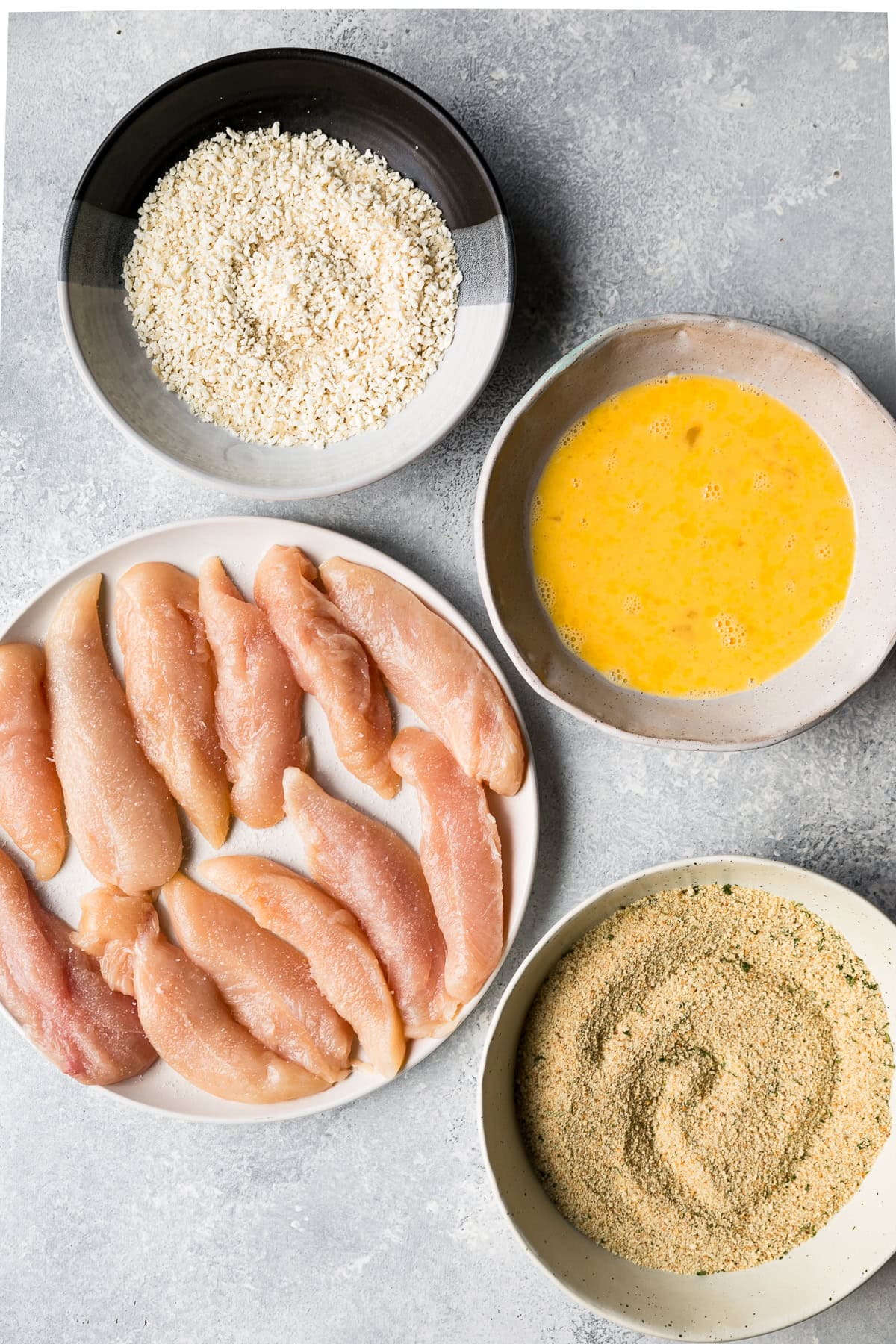 Ingredients to make Chicken Tenders