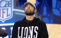 Eminem during day 1 of the NFL Draft on April 25, 2024 at Fox Theatre in Detroit, MI.