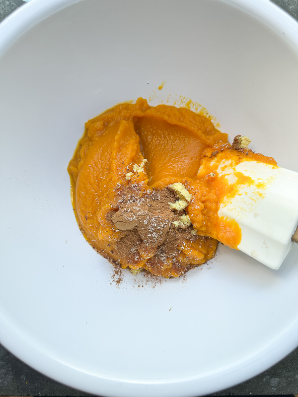 Creamy Ginger Pumpkin Mousse made with pumpkin, warm spices, fresh ginger, and homemade whipped cream. An easy, egg-free fall dessert perfect for Thanksgiving.