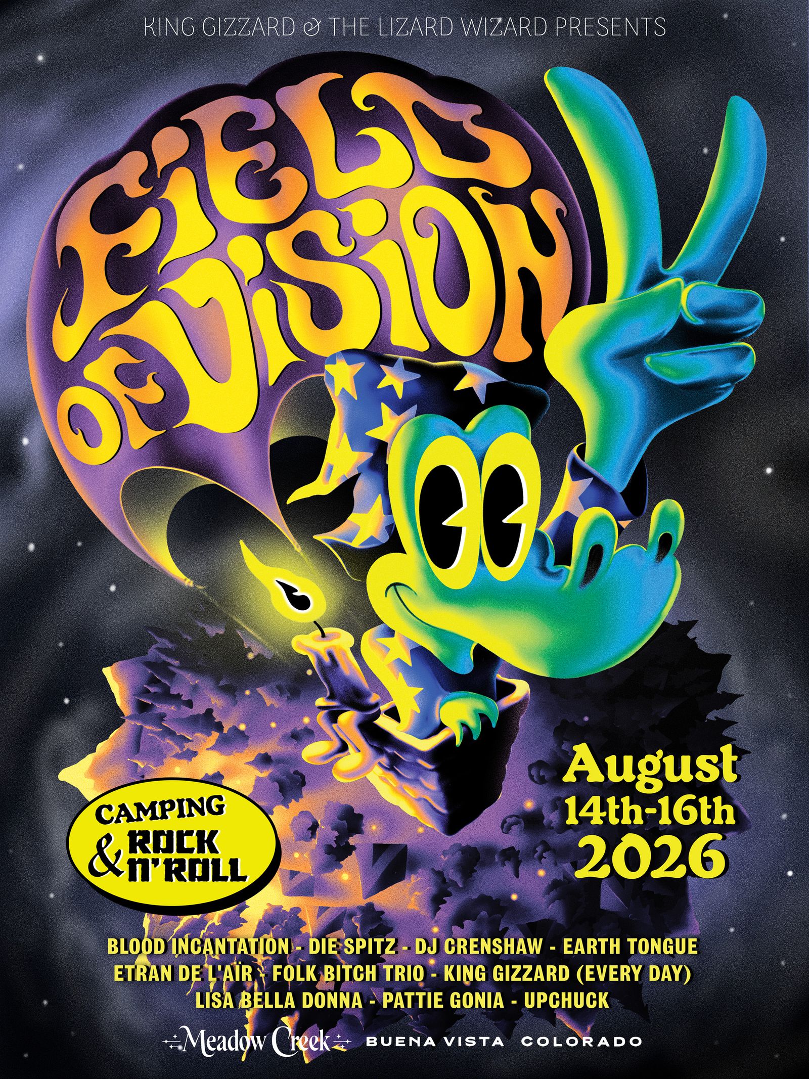 King Gizzard the Lizard Wizard fest poster