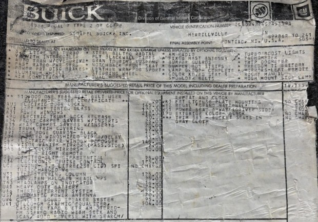 9k-Mile 1986 Buick Grand National