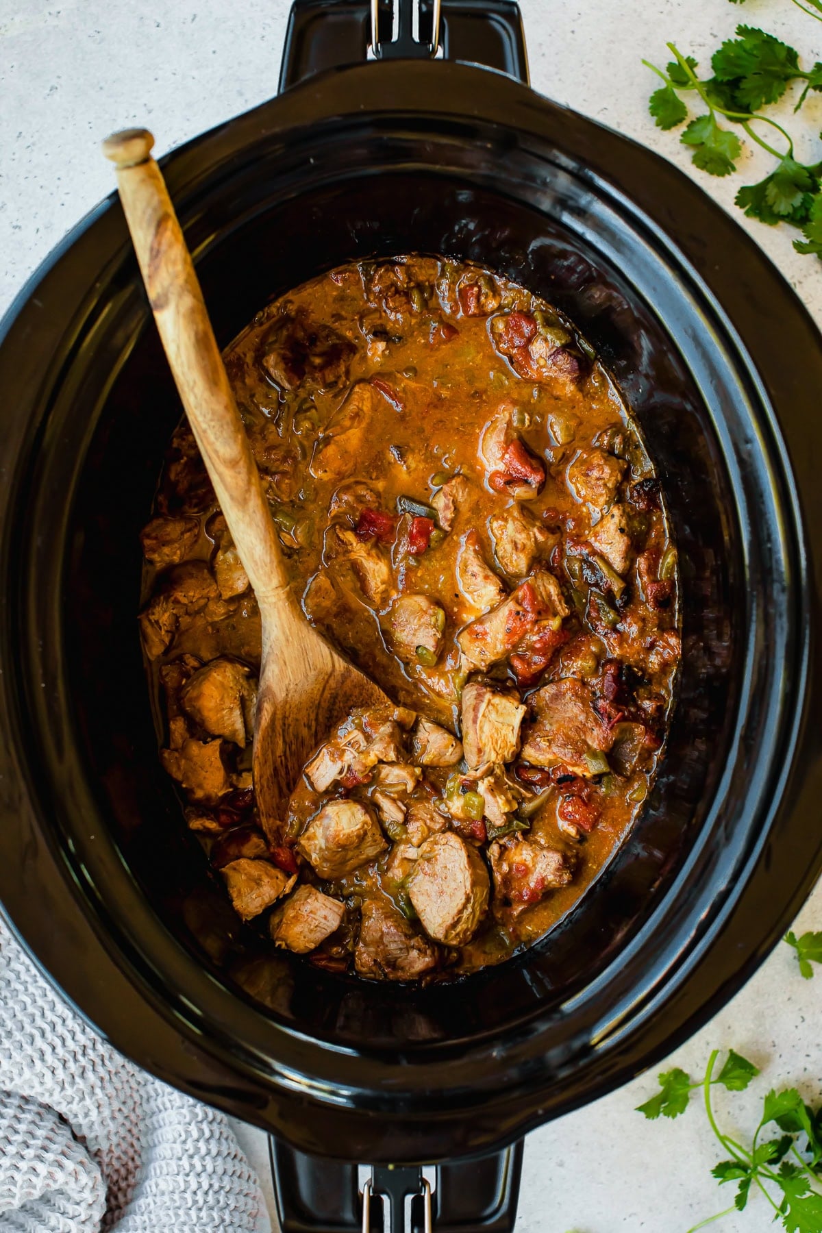 Slow Cooker Green Chili Pork Stew